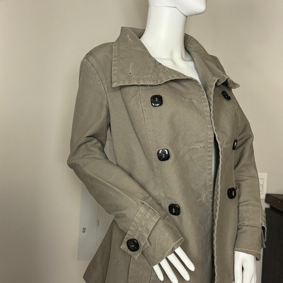 Zara Jackets & Blazers - Zara Woman Khaki Short Trench Coat  US size Small